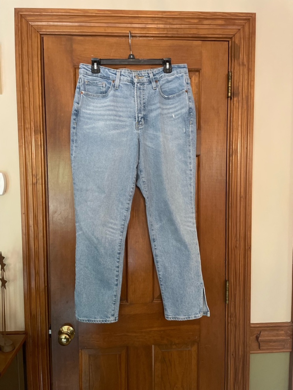 Old‎ Navy Women’s Light Blue O. G. Straight Leg High-Rise Jeans, Size 12R